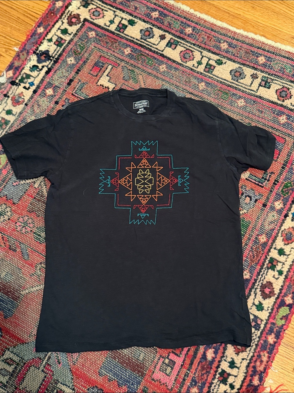 Multicolor Navajo Embroidery T-shirt- Pendleton